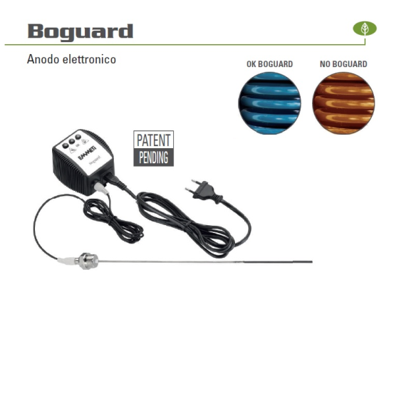 Boguard anodo elettronico 380 mm adatto per boiler fino a 500 litri