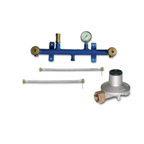 Centralina Gas completa di flessibile e regolatore da 3 Kg