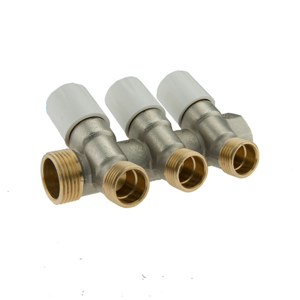 Collettore Distribuzione Sanitaria 3 Vie con Valvole – TDM BRASS