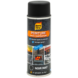 Vernice termica nera 900°C spray 400 ml Pyrofeu