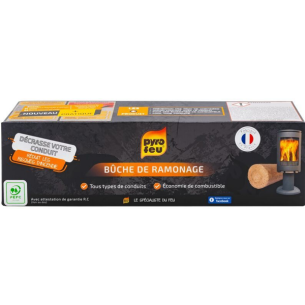 Ceppo disincrostante per termocamino e canna fumaria