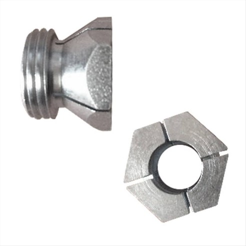 Raccordo filettato 3/8" per resistenze lineari foro 12.5mm