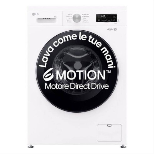 Lavatrice LG F4NX1008NWK 8 kg 1400 giri Classe A Vapore Wi-Fi Direct D
