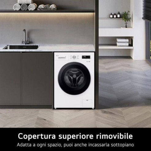 Lavatrice LG F4NX1008NWK 8 kg 1400 giri Classe A Vapore Wi-Fi Direct D