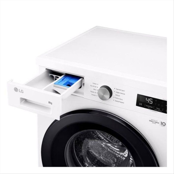 Lavatrice LG F4NX1008NWK 8 kg 1400 giri Classe A Vapore Wi-Fi Direct D