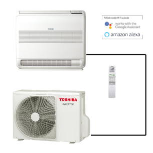Toshiba Console J2 10000 BTU climatizzatore a pavimento A++ Inverter W