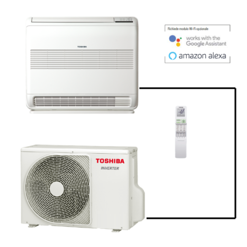Toshiba Console J2 18000 BTU climatizzatore a pavimento A++ Inverter 