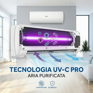 Climatizzatore a Parete Haier Pearl  con Purificatore aria da 9000 BTU 2