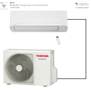 Climatizzatore monosplit inverter  Wi-Fi Toshiba RAS 13 Smart da 13000