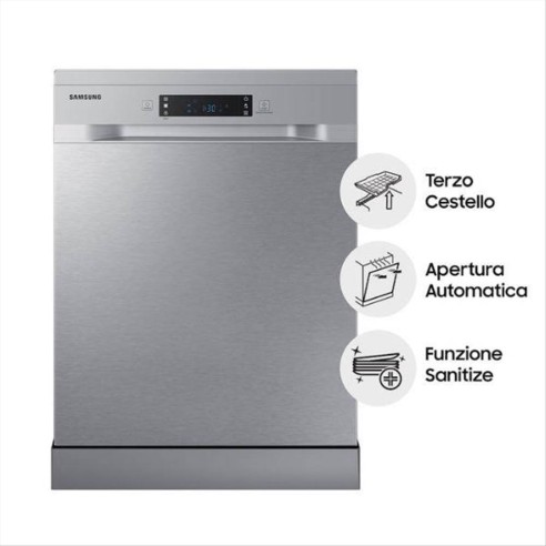 Lavastoviglie Samsung DW60CG550FSRET 14 Coperti Inox Classe D | Serie 