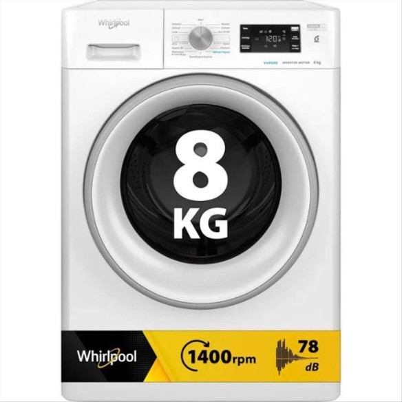 Lavatrice Whirlpool FreshCare FFB846SVIT 8 kg 1400 Vapore WiFi Classe 