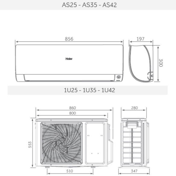 Haier FLEXIS Plus 9000 BTU climatizzatore A+++ Inverter Wi‑Fi con puri