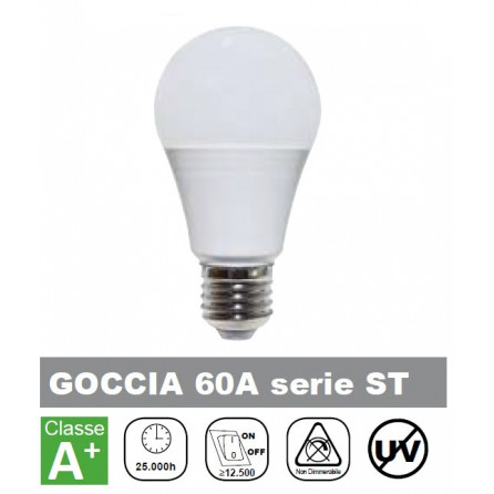 LAMPADA LED GOCCIA 60A 12W 1030lm