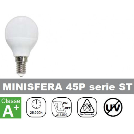 LAMPADA LED 6W, 500lm, Minisfera, 6500K, Luce Fredda